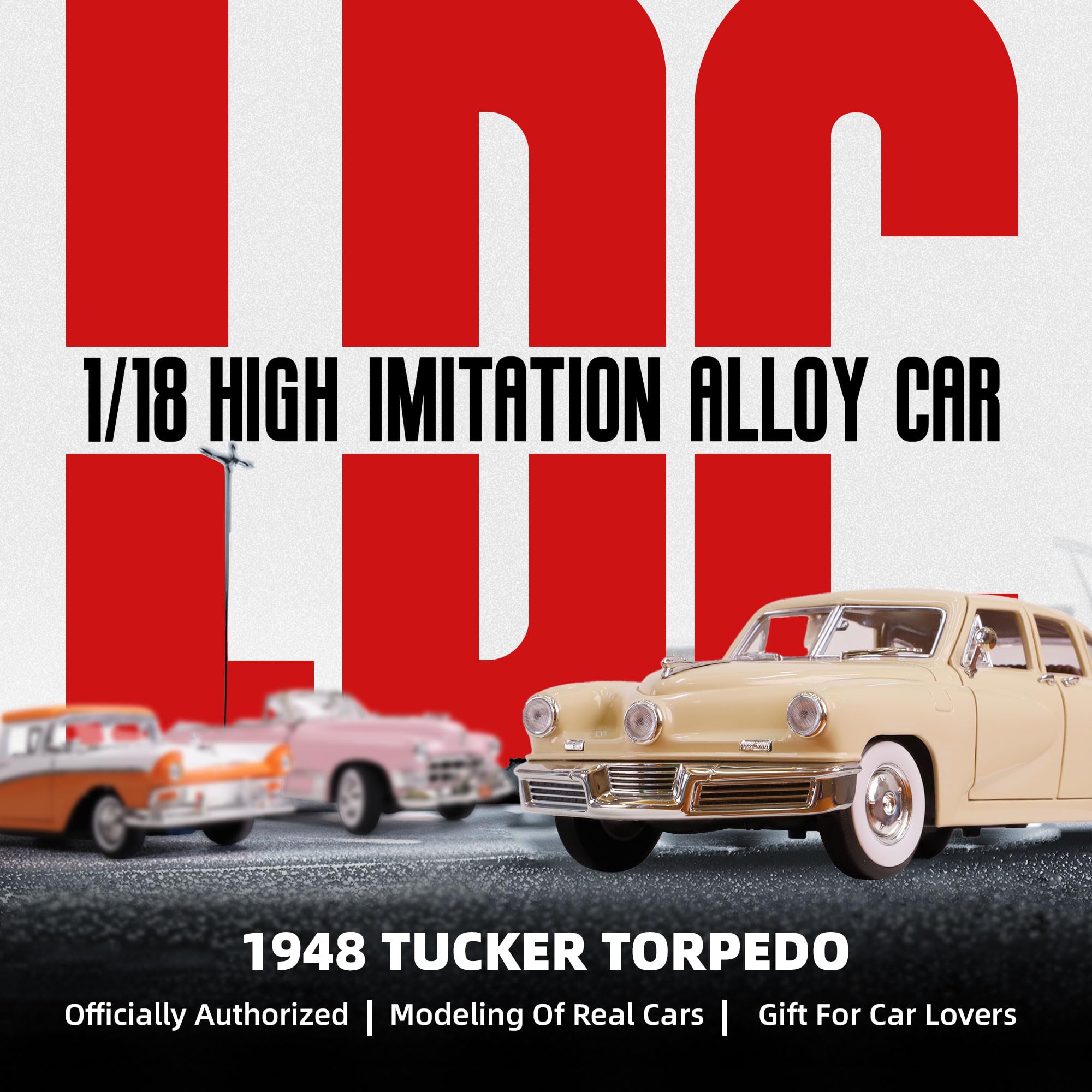Amazon.com: LUCKY DIE CAST 1948 Tucker Torpedo 1/18 Scale Die-Cast